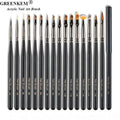 1Pcs/Lot Nail Art Brushes for Manicure Lines Painting Black Pen Brush Striper Daisy UV Gel Polish Nail Acrylic Brush