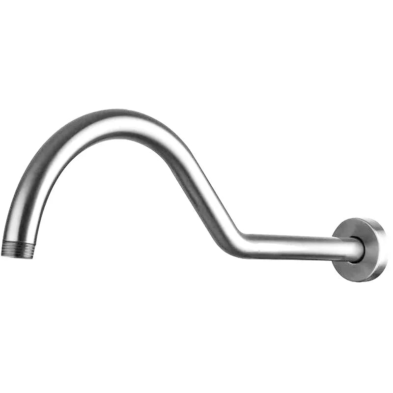 HONGDEC S Shape Shower Head Arm Shower Head Extender Arm Shower Head Extension Arm