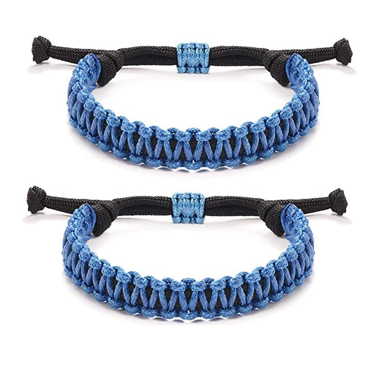 Fashion Summer Beach Bracelets Wholesale Waterproof Wax Rope Hand -woven Adjustable Paracord Bracelet for Men Women