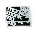 Wholesale Custom Eggshell Stickers Factory High Quality Black Label Sticker logo Stickers With Eggshell Paper