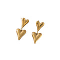 2024 Loving Non-fading love Pendant Earrings Women Gold and Silver Titanium Steel Stud Earrings