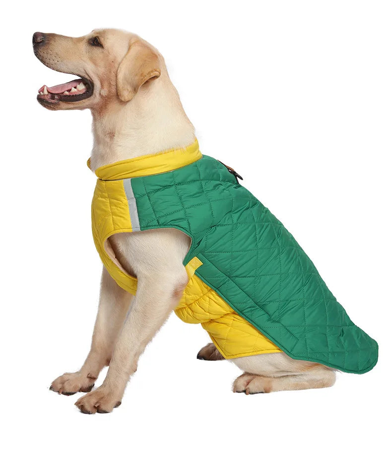 M~5XL New Winter Dog Clothes: Thickened French Bulldog Small LARGE Dog Clothes with Reflective Design - Pet Cotton Coat