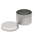 Factory Supply 6oz Silver Candle Gift Packaging Metal Tin Box