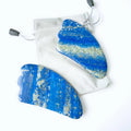 2025 Lapis Lazuli Crystal Guasha Gua Sha Jade Scraping Massage Tool for Body and Back