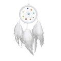 Wholesale Kids Handmade Kit Wall Hanging Decoration White Dream Catcher Feather