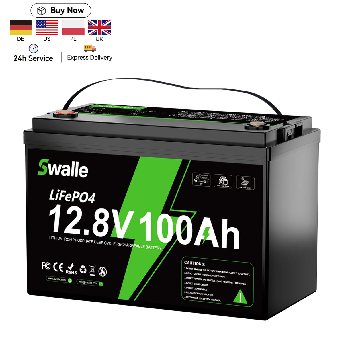 High Capacity Long Life Lifepo4 Battery Pack 12.8V 100Ah Lifepo4 Energy Storage Battery 24V 48V 200Ah 300Ah 400Ah Solar Battery MegaBDM