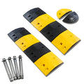 Traffic Road Removable Speed Limiter Steel Rubber Material Industrial Black Yellow Speed Bump 500x425x70mm 150kg/1000KG