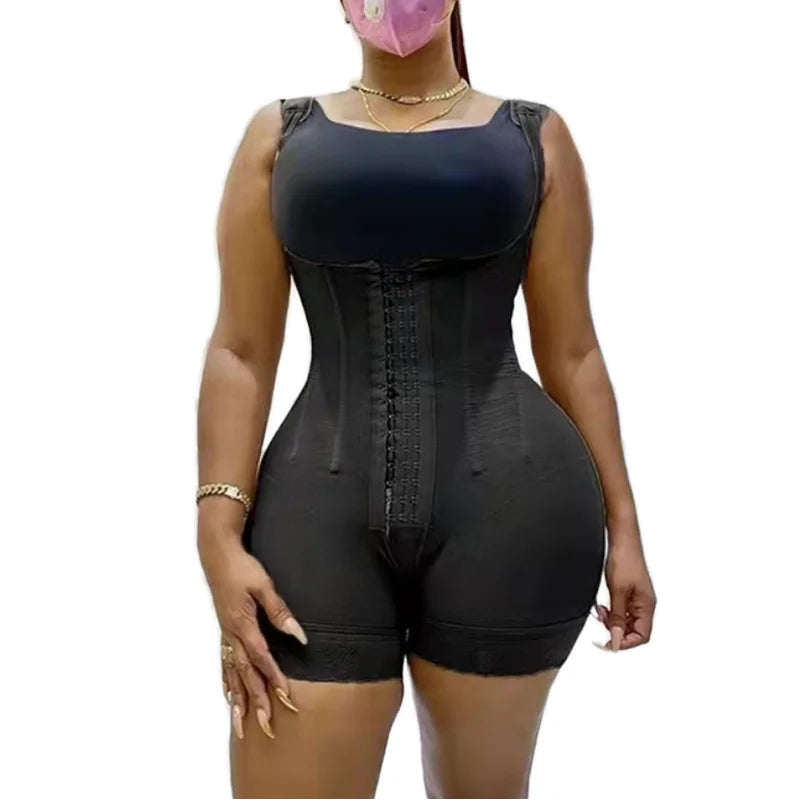 Plus Size 7-steel-boned Tummy Control and Waist Shaping Bodysuit Powerful Slimming and Body Shaping One-piece Garment.
