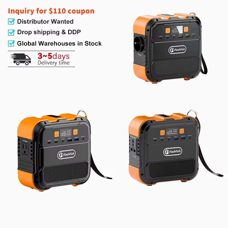 100W Emergency Energy Best Price Manufacturers Camping Lithium Battery Batterie Supply Outdoor Portable Power Stations for Sale