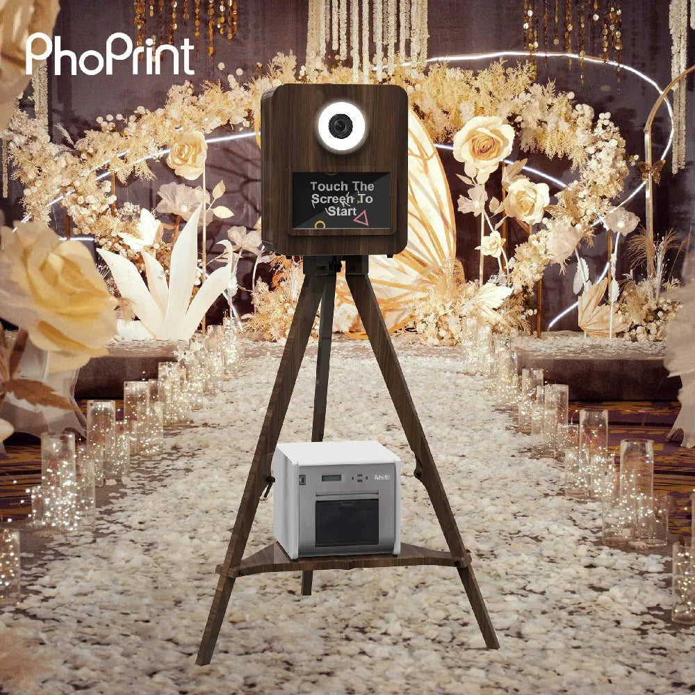 Phoprint Retro Mirror Photo Booth With Photo Printing and Magic Selfie Software