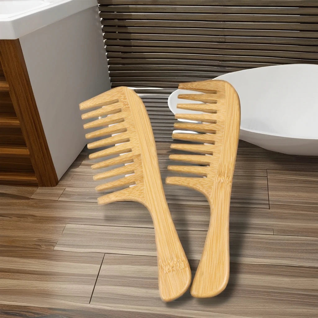 Eco-Friendly Bamboo Hair Comb Bulk Small Wide Tooth Common Combs for Home Hotel Salon Biodegradable for Travel Personal Use