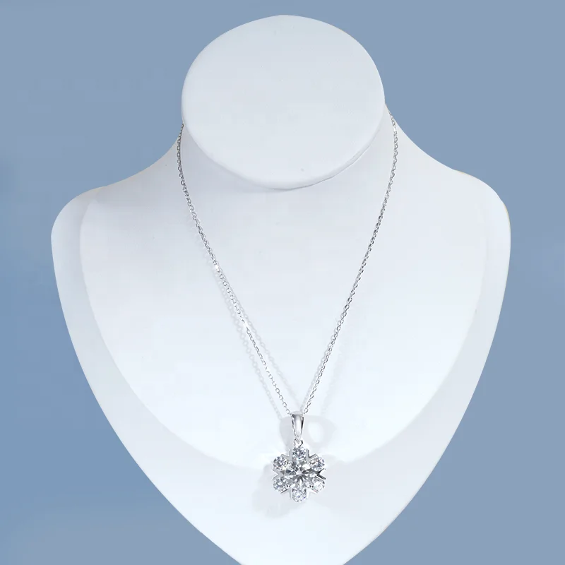 Starsgem Wholesale  Belt Buckle Designs Real Chanterelle 925 Sterling Silver Moissanite Necklaces