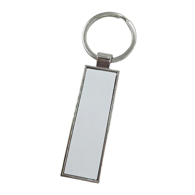 JSK-17 JSK-18 JSK-19 Double-sided Cheaper Price Promotion Blank Sublimation Metal Key Chain Logo Printed Fashionable Key Chain