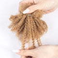 100% Human Hair 4C Afro Kinky Curly No Weft Extension for Twist Crochet Braiding Locs