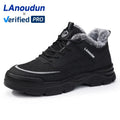 LAnoudun  Safety Shoes Winter Warmth Anti-smashing Steel Toe Fashion Safety Shoes