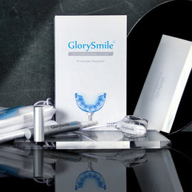Glory Smile USB Teeth Whitening Kit with 16 LEDs Mint Flavor Vegan Non Peroxide Teeth Whitening Gel (2ml*3) 18-Month Shelf Life
