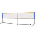 5.1 m Portable Tennis NetStainless Steel Poles Badminton Net Set  Adjustable Height Nylon Net with Pickleball Soccer