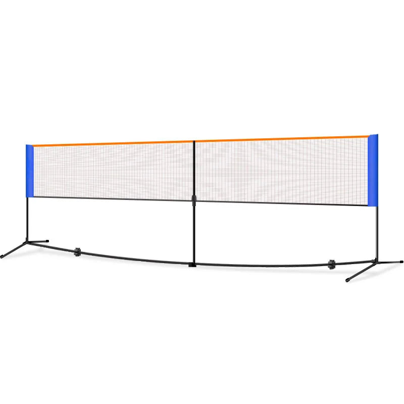 5.1 m Portable Tennis NetStainless Steel Poles Badminton Net Set  Adjustable Height Nylon Net with Pickleball Soccer