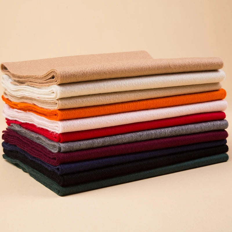 Wholesale Elegant Luxury Solid Color Super Soft Quality Fashion Real 100% Pashmina Cashmere  Scarf