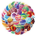 50PCS Cartoon fashion cute colorful aesthetic outer space galaxy art universe planet sticker