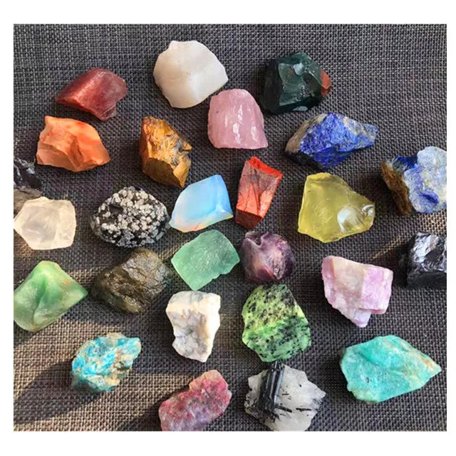 Wholesale Natural Unpolished Raw Rocks Mixed Materials Crystal Rough Stones for Feng Shui Cross Love Healing Reiki