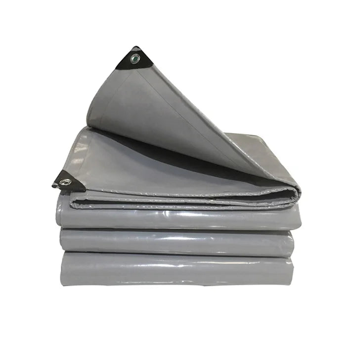 Flame Retardant Waterproof Gray Color Weather Resistant Tarpaulin Garage Warehouse Tarp MegaBDM