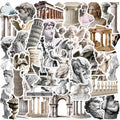 50PCS Vintage World Famous museum Art Greek Statue Sticker