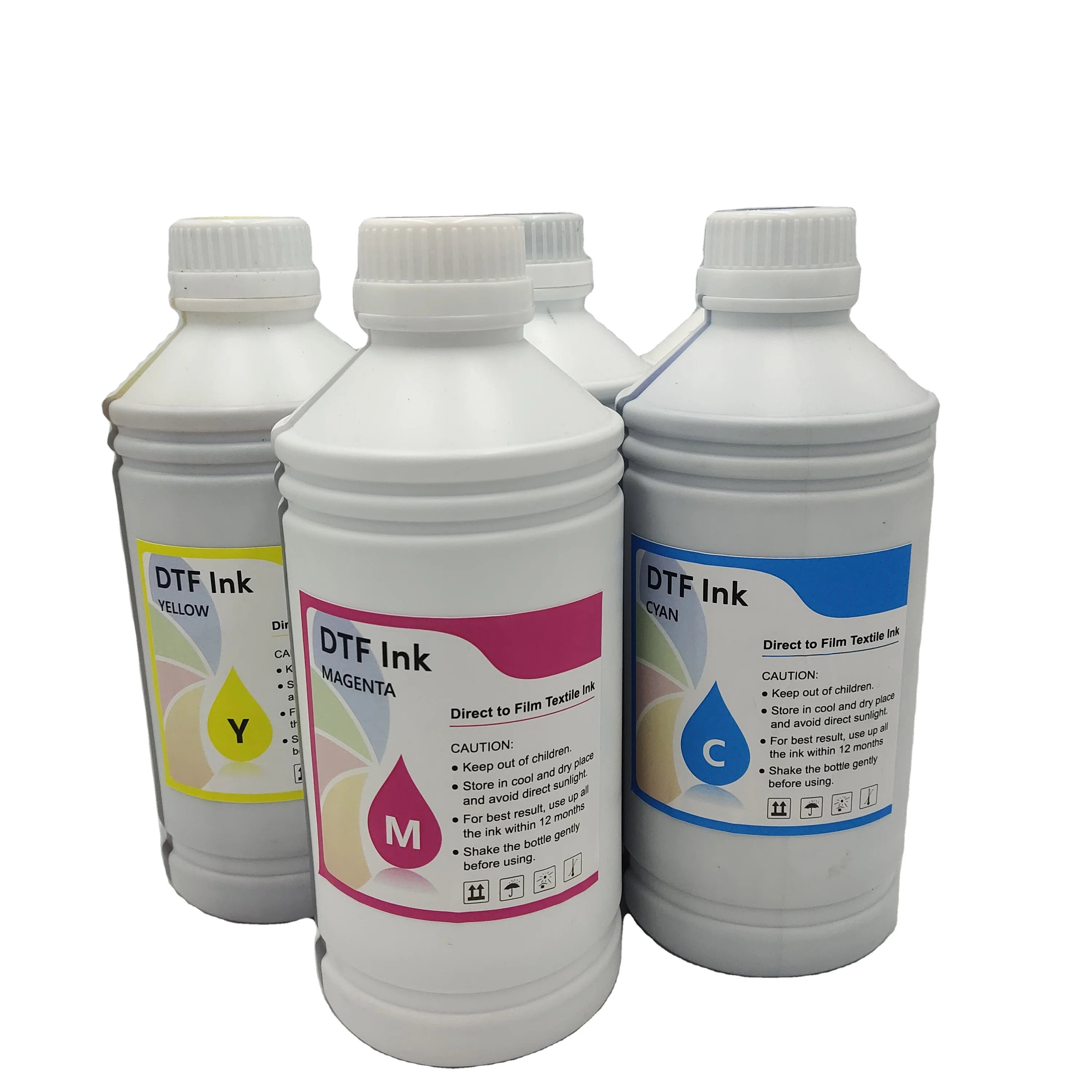 Inkworld CYMK White for Pigment for for Digital Printing on A3 PET Film T-shirt Transfer for Dx5 Dx7 I3200 Printhead