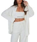 New Fashion Spring Women Long Sleeve Cotton Blouse White Button Jacket Oversized Shirt Women's Pajamas