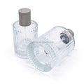New 30ml 50ml 100ml Vertical Stripes Glass Perfume Bottle Spray Refillable Perfume Glass Bottle