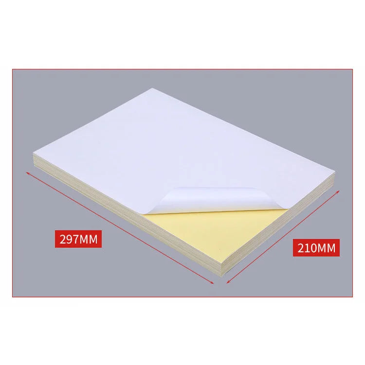 Wholesale Adhesive Blank Security Fragile Material Size A4 Papers Waterproof Adhesive Materials