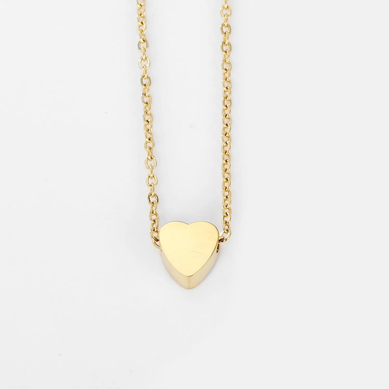New Fashion 316L Stainless Steel Necklace Girls 14K Gold Love Heart Charm Choker Necklace for Women Trending Necklace Jewelry