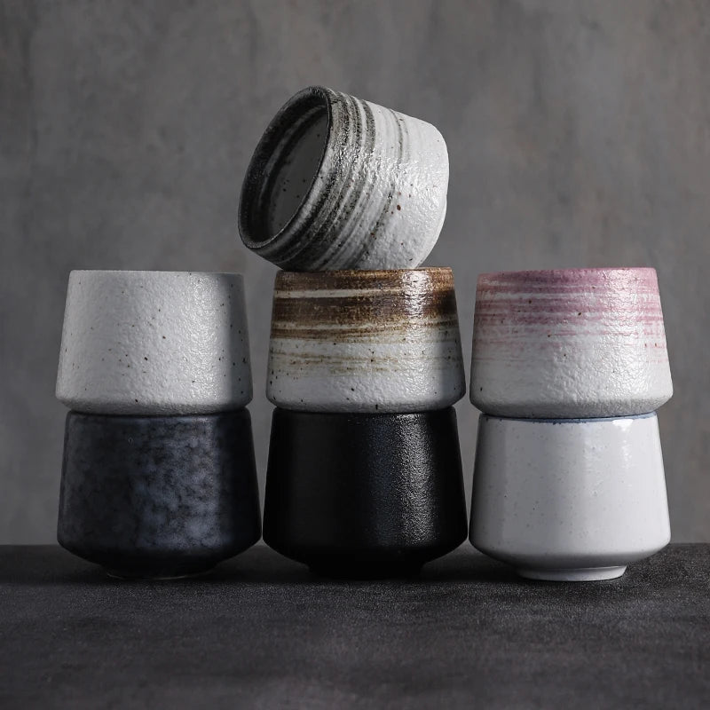 200ml  Cnina Kung Fu Ceramic Tea Cup Best Selling Japanese Korean Style Hand Painted Ceramic Sake Cup