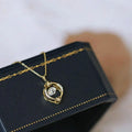 French Style Hollow Geometric Star Cubic Zircon Necklace No Tarnish Women CZ Sterling Silver Necklace