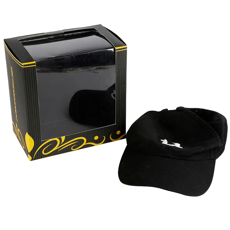 Eco-Friendly Custom Logo Baseball Hat Boxes Foldable Paper Gift Packaging with Window Display for Baseball Gifts