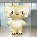 Foreign Stage Interactive Inflatable Elephant Mascot Costume Easy Setup Promotion Advertising Inflatable Walking Costume Animal