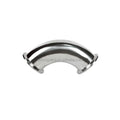 SS304 316L Welding Elbow Pipe Fittings Clamped Elbow Pipe Connector Sanitary 90 Degree Tri Clamp Elbow Industry Pipe Connector MegaBDM