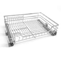 GQK Custom Dish Drying Racks With Kitchen Utensil Drainer Soft Closing Wire Basket Kitchen Storage Four Sides Basket