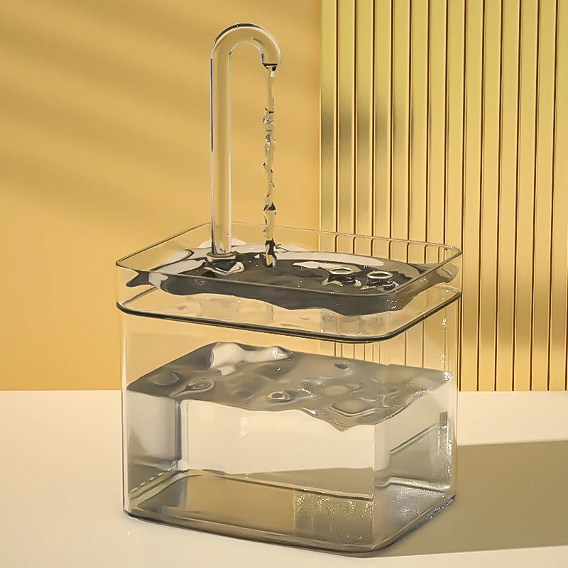 New Transparent Cat Water Fountain Cat Fountain Electric Recirculate Filtering Drinker Pet Water Dispenser Cat Products
