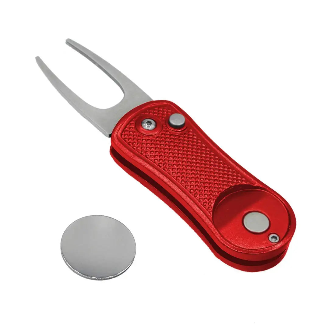 Customized Upscale Stainless Steel Golf Gift Set Includes Switchblade Divot Repair Ball Marker Repair Tools for Golf Enthusiasts