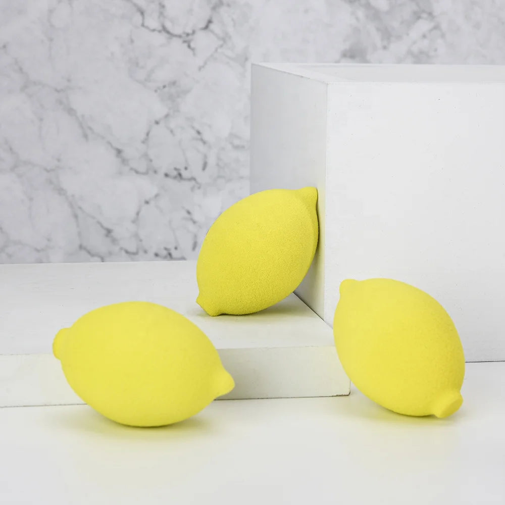 Ultra Soft Lemon Shape Marshmallow Sponge for Beauty Blending Foundation