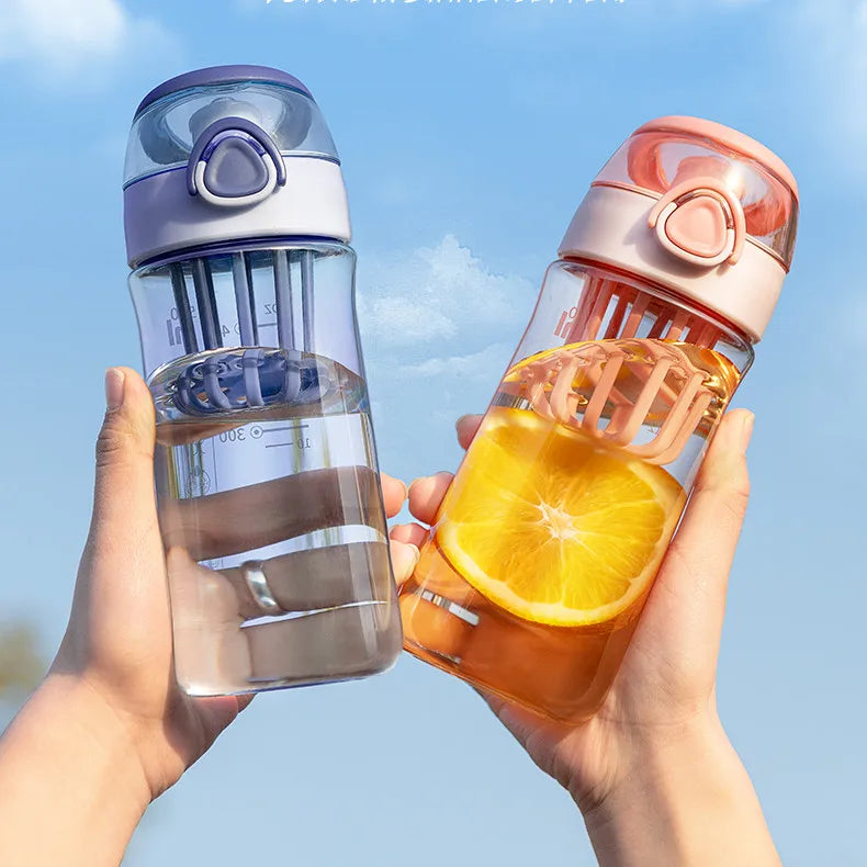 High Quality One Touch Open Gym Shakers Bottle Water Bottle for Yoga Fitness Sports Plastic Drinkware Protein Shaker Fruit