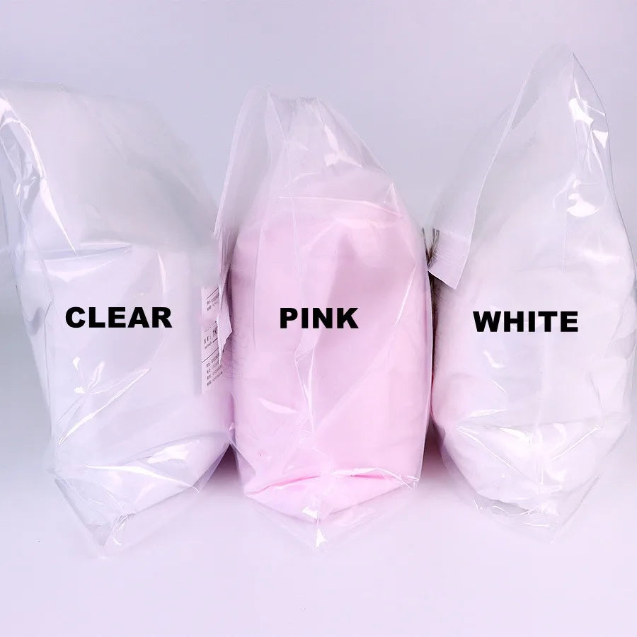 Bulk Szie 500g/1kg Bag Nude/Pink/Clear/NEON Colors Ombre Color Powder Fast Dry French Nails Creamy Acrylic Dipping 3 in 1 Powder