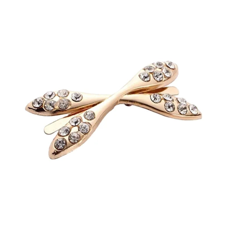 Custom Designer Bags Gold Clips Making Zinc Alloy Brand Crystal Rhinestones Buckles for Ladies Shoes