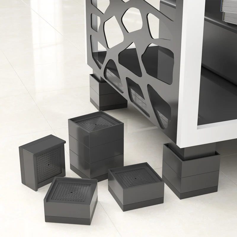 027-A020 Heavy Duty Plastic Furniture Risers Double Tiers Adjustable Sofa Bed Storage Holders & Racks for  Use