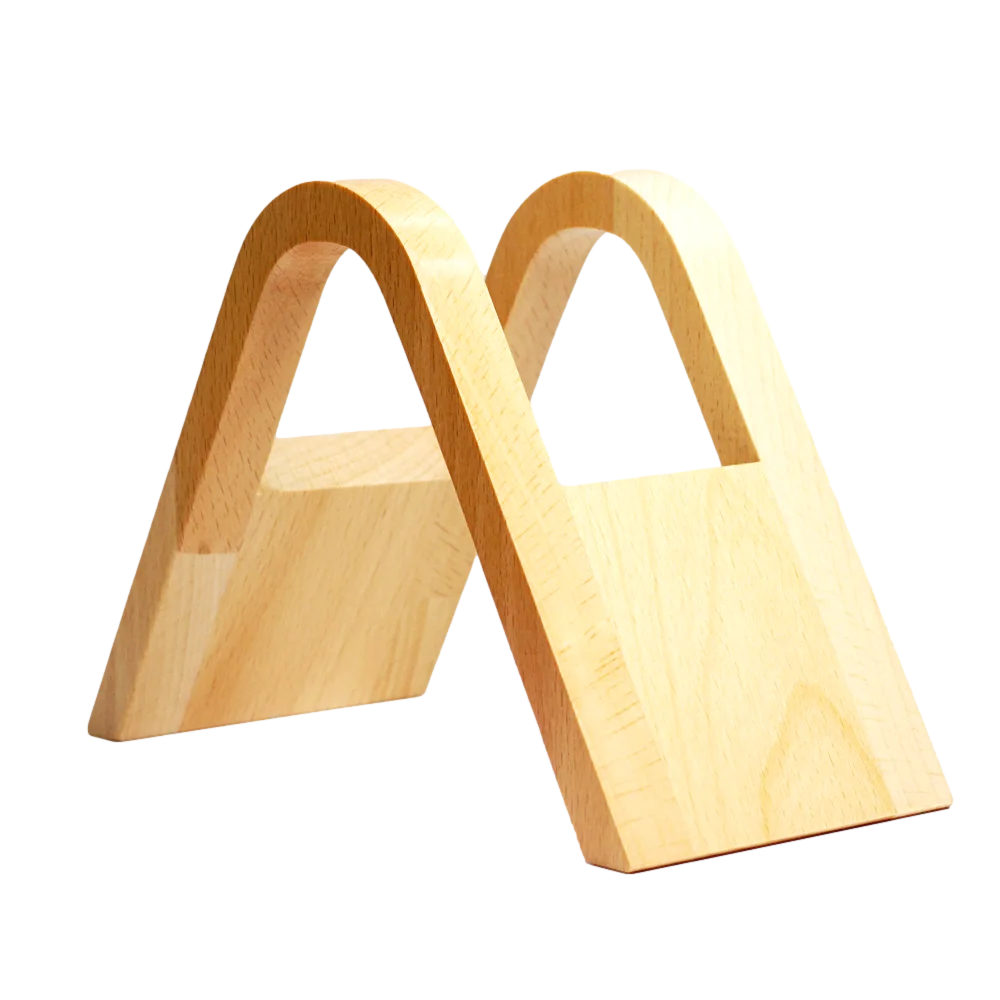 AM Store Hot Selling Wholesale Reusable Desk Table Stand Bamboo Drip Coffee Filter Paper Holder Coffee Filter Paper Rack