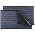 Ribs Door Floor Mat Waterproof Polypropylene Washable Floral Heavy Duty PVC Backing Patio Mats for Home
