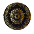 Custom Print Pattern Black Gold Marble Ceramic Coaster