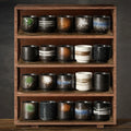 Japanese Tea Cup  Ceramic Mugs Restaurant Commercial Sushi Cuisine Retro Stackable Tea Cups Household Kitchen Drinking Utensils