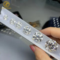 Excellent White D Color Brilliant Cut Loose Moissanite Stone 3mm-15mm  VVS1 3EX Loose Moissanite Diamond for Jewelry Making